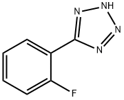 5-(2-フルオロフェニル)-1H-テトラゾール 化学構造式