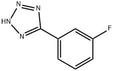5-(3-フルオロフェニル)-2H-テトラゾール 化学構造式