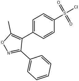 4-(5-甲基-3-苯基-4-异恶唑)苯磺酰氯, 509074-26-4, 结构式