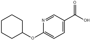 6-(CYCLOHEXYLOXY)NICOTINIC ACID, 509101-15-9, 结构式