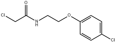 2-氯-N-[2-(4-氯苯氧基)乙基]乙酰胺 结构式