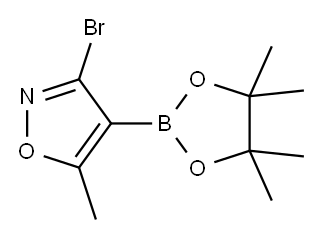 3-溴-5-甲基异唑-4-硼酸频哪醇酯 结构式