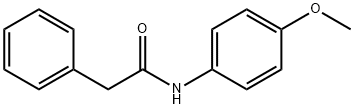 2-Phenyl-N-(4-methoxyphenyl)acetamide Struktur
