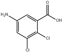 5-氨基-2,3-二氯苯甲酸, 50917-32-3, 结构式