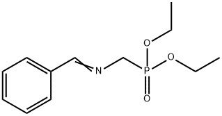 [(ベンジリデンアミノ)メチル]ホスホン酸ジエチル 化学構造式