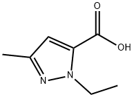 1-乙基-3-甲基-1H-吡唑-5-羧酸, 50920-65-5, 结构式