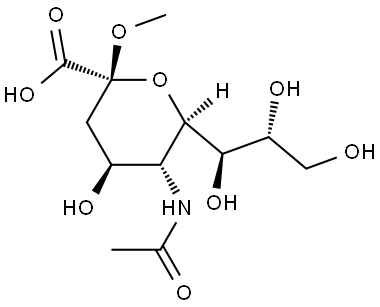 2-O-METHYL-ALPHA-D-N-ACETYLNEURAMINIC ACID Structure