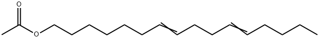 酢酸7,11-ヘキサデカジエニル 化学構造式