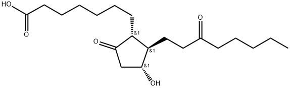 13,14-二氢-15-酮-前列腺素E1 结构式