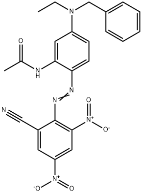 N-[2-[(2-cyano-4,6-dinitrophenyl)azo]-5-[ethyl(phenylmethyl)amino]phenyl]acetamide|
