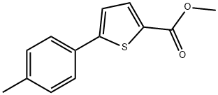 5-(P-TOLYL)THIOPHENE-2-CARBOXYLICACIDMETHYLESTER,96% Struktur