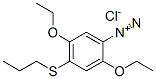 2,5-Diethoxy-4-(propylthio)benzenediazonium chloride Struktur