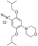 2,5-Bis(2-methylpropoxy)-4-(4-morpholinyl)benzenediazonium chloride Structure