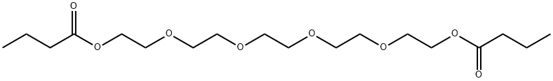 2,2'-[1,2-エタンジイルビス[オキシ(2,1-エタンジイル)オキシ]]ビス(エタノールブチラート) 化学構造式