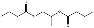 二酪酸1,2-プロパンジイル 化学構造式