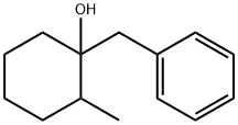 1-ベンジル-2-メチルシクロヘキサノール 化学構造式