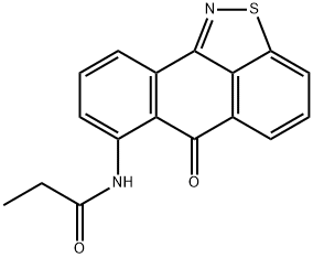 N-(6-oxo-6H-anthra[9,1-cd]isothiazol-7-yl)propionamide Structure