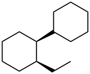 rel-(1R*,2R*)-2-エチル-1,1′-ビシクロヘキサン 化学構造式