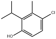 4-クロロ-3-メチル-2-(1-メチルエチル)フェノール 化学構造式