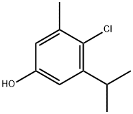4-クロロ-3-メチル-5-(1-メチルエチル)フェノール 化学構造式