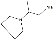 2-(1-ピロリジニル)-1-プロパンアミン 化学構造式