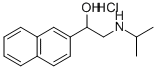 2-ISOPROPYLAMINO-1-(2-NAPHTHYL)ETHANOL HYDROCHLORIDE Struktur