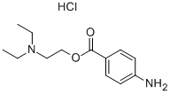 プロカイン塩酸塩 化学構造式