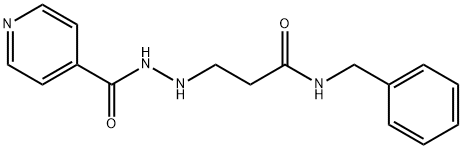 4-Pyridincarbonsäure-2-(3-oxo-3-((phenylmethyl)amino)propyl)-hydrazid