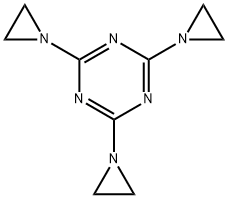 2,4,6-トリス(1-アジリジニル)-1,3,5-トリアジン 化学構造式