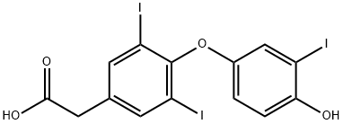 3,3',5-TRIIODOTHYROACETIC ACID Struktur