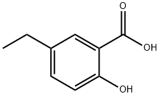 5-エチル-2-ヒドロキシ安息香酸 化学構造式