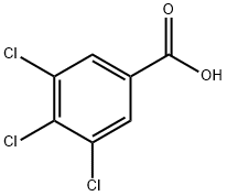 3,4,5-トリクロロ安息香酸 化学構造式