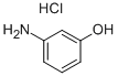 3-アミノフェノール  塩酸塩 化学構造式