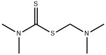 N,N-ジメチルカルバモジチオ酸(ジメチルアミノ)メチル 化学構造式