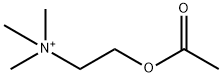 (2-acetoxyethyl)trimethylammonium Structure