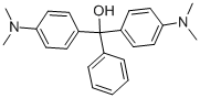 4-(ジメチルアミノ)-α-[4-(ジメチルアミノ)フェニル]-α-フェニルベンゼンメタノール 化学構造式