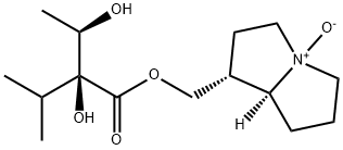 (1R,7aS)-1-[[[(2S,3R)-2,3-Dihydroxy-2-isopropylbutanoyl]oxy]methyl]hexahydro-1H-pyrrolizine 4-oxide Struktur