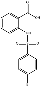 2-(((4-bromophenyl)sulfonyl)amino)-benzoicaci Struktur