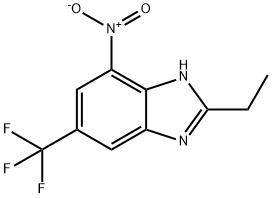 1H-Benzimidazole, 2-ethyl-4-nitro-6-(trifluoromethyl)- Struktur
