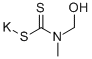 N-ヒドロキシメチル-N-メチルジチオカルバミド酸カリウム 化学構造式