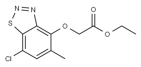 [(7-Chloro-5-methyl-1,2,3-benzothiadiazol-4-yl)oxy]acetic acid ethyl ester 结构式