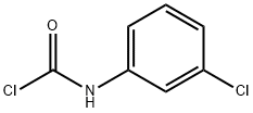 (3-氯苯基)氨基甲酰氯 结构式