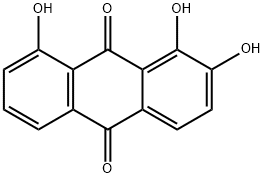 1,2,8-TRIHYDROXYANTHRAQUINONE Struktur
