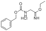 2-(((ベンジルオキシ)カルボニル)アミノ)アセトイミド酸エチル塩酸塩 化学構造式
