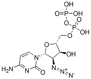 2'-azido-2'-deoxycytidine 5'-diphosphate Struktur