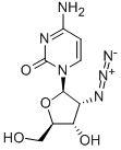 2'-アジド-2'-デオキシシチジン 化学構造式