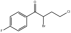 2-bromo-4-chloro-4'-fluorobutyrophenone  Struktur
