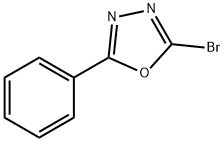 2-ブロモ-5-フェニル-1,3,4-オキサジアゾール 化学構造式