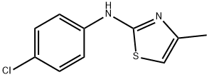 (4-氯苯基)-(4-甲基噻唑-2-基)胺,51039-92-0,结构式