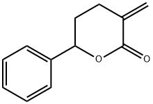 Tetrahydro-3-methylene-6-phenyl-2H-pyran-2-one 结构式